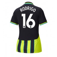 Zenski Nogometni Dres Manchester City Rodri Hernandez #16 Gostujuci 2024-25 Kratak Rukav